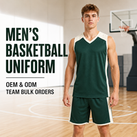 Tenue de basketball personnalisée pour homme, col en V, couleurs contrastées, uniforme résistant à la transpiration et à séchage rapide pour l'entraînement quotidien des équipes de basketball jeunes