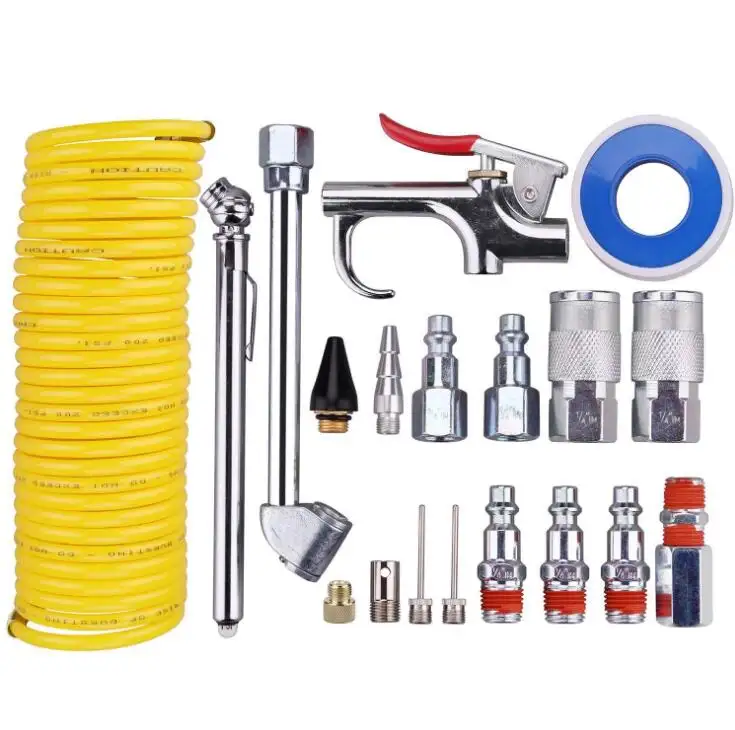 Kit d'accessoires pour air pneumatique, coupleur rapide, 20 pièces