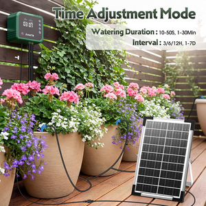 Potted Plant Care Computer 8W <b>Solar</b> 30 Droppers System No Tap Automatic Balcony Garden Greenhouse Watering Irrigation <b>Kit</b> - Product Image 6