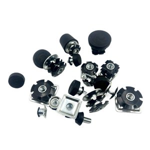 Écrous de roue Xin Accessories en acier au manganèse noir de qualité A pour l'industrie de la construction, réparation et remplacement - Product Image 1