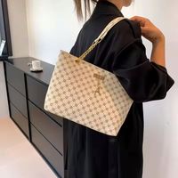 Tas Selempang Wanita Oxford Berkualitas Tinggi Kapasitas Besar Bahan Kanvas Kantong Resleting Tas Tangan Dua Pegangan Bahan Poliester Nasional
