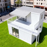Maison conteneur pliable en kit pour usage hôtelier, portable, facile à transporter, montage rapide, design moderne du milieu du siècle, respirante
