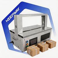 Machine d'emballage automatique de cartons de table compacte pour ruban OPP et film plastique