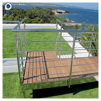 Rampe de bar en acier inoxydable, aluminium et acier au carbone, ronde et moderne, pour escaliers et balcons intérieurs et extérieurs