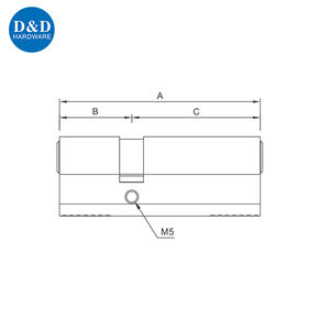 Cylindre de porte double à décalage européen de bonne qualité pour porte en bois extérieure - Product Image 6