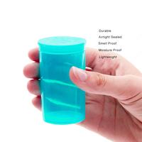 Bouteille souple en plastique PP avec bouchon pop-top et sécurité enfant, opaque, 60RAM 30DRM 19DRAM 13DRAM 6DRAM, estampage à chaud, pour bonbons, vente en gros