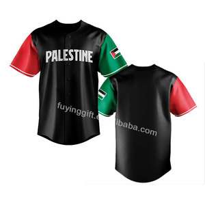 Jersey Sepak Bola Berkualitas Tinggi Custom Bendera Palestina Gaza Gratis Kaos Jersey Baseball Kaos Sepak Bola Pria Wanita Anak-anak Jersey Bernapas - Product Image 1