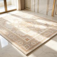 Tapis de luxe en fausse fourrure de cachemire à motif Dubaï