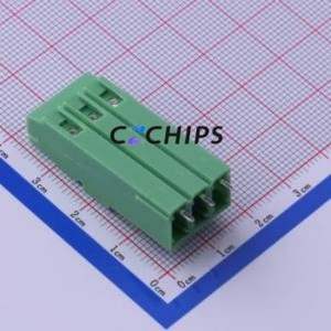 KF128HH-5.08-3P Screw Terminal Block Through hole Component (THT),P=5.08mm Connector 1x3P 5.08mm Green Through Hole - Product Image 2