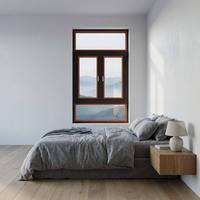 Fenêtre à battant en aluminium certifiée anti-ouragan Miami-Dade, triple vitrage NFRC, anti-vent, pour maison en Floride