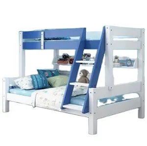 Multifunctional बच्चों के बेडरूम फर्नीचर फैशन रंग यूरोपीय शैली आधुनिक ठोस लकड़ी चारपाई