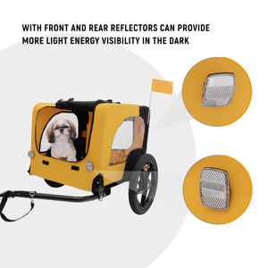 Nouveau grand chien remorque de vélo pour animaux de compagnie grand espace chariot pour animaux de compagnie extérieur équitation chat et chien remorque - Product Image 3