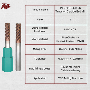 Fraise en bout en carbure de tungstène CNC Prime Fraise OEM pour acier dur traité thermiquement - Product Image 4