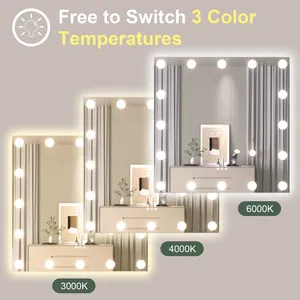 Pour le miroir de courtoisie LED Hollywood avec fonction Dimmable <span class=keywords><strong>Produit</strong></span> de miroir LED moderne - Product Image 5