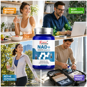 Complément alimentaire NAD Shecome pour lutter contre le vieillissement, soutenir les antioxydants et l'énergie, 120 capsules pour adultes, fabriqué en usine GMP - Product Image 4