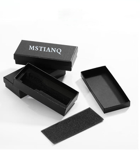 Black Watch <strong>Box</strong> <strong>Long</strong> Case Elegant Case Display Storage Men's and Women's Watch <strong>Gift</strong> <strong>Box</strong> - Product Image 5