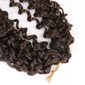 AliLeader GoGo ricciolo 10-24 pollici <span class=keywords><strong>capelli</strong></span> ricci all'uncinetto per donne nere mossi spiaggia riccioli onda acqua intrecciatura sintetica <span class=keywords><strong>extension</strong></span> <span class=keywords><strong>capelli</strong></span> - Product Image 4