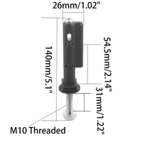 Maxtrax Mkii Kit de cartes de récupération/traction 4 pièces Pin Mounting Theft-Proof Recovery Tracks Bracket New Condition