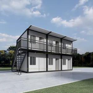 New Design Luxury Big Container House Prefabricated Puerto Rico Container House Flat Building For Living