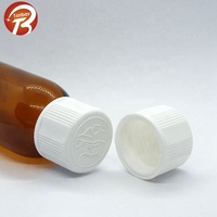 Bouchon CR de liquide oral en plastique résistant à la température de 28mm pour bouteille en verre ambré avec caractéristiques anti-trempe