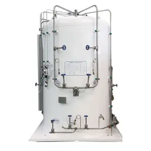 China 5000L Stainless Steel Cryogenic Liquid Oxygen Microbulk Tank Supplier