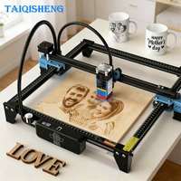 Machine de gravure et de découpe laser portable mini 5,5 W, découpeuse laser de bureau DIY pour bois, métal, verre