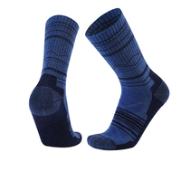 Chaussettes en laine mérinos unisexes pour les jeunes, la randonnée et le ski d'hiver, respirantes, chaudes et logo sur le bas pour les activités de plein air