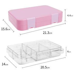 Boîte à lunch en tritan de qualité supérieure avec compartiment personnalisé <span class=keywords><strong>Bento</strong></span> Go to Easy Locheras pour l'école - Product Image 2