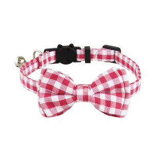 <span class=keywords><strong>Collar</strong></span> para perros y gatos de nueva fábrica en stock, lazo a cuadros para mascotas, suministros para mascotas, <span class=keywords><strong>Collar</strong></span> con pajarita - Product Image 4