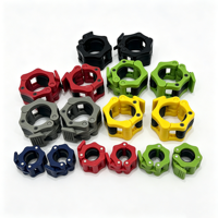 Colliers de serrage rapides antidérapants pour haltères en plastique ABS, clips de verrouillage résistants à l'usure pour barres de 25 mm et 50 mm standard