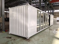 Conteneur de transport modulaire préfabriqué en acier, pliable, portable, de 20 pieds et 40 pieds, pour bureau, maison ou habitation, fabriqué en Chine