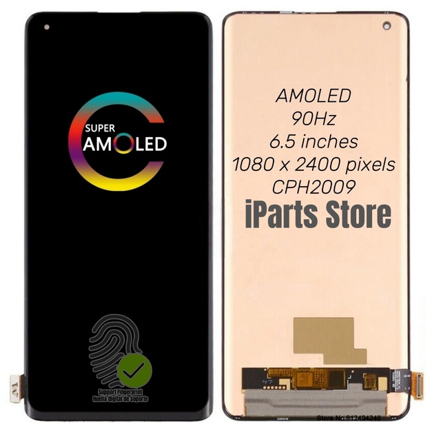 IParts Replacement New Display for Oppo Find X2 Neo CPH2009 90HZ AMOLED Touch Screen Digitizer Assembly Original All Functions
