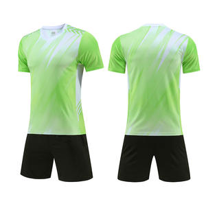 100% poliéster 3D impreso gradiente hielo seda secado rápido fútbol Kit logotipo personalizado adultos y niños camiseta de fútbol - Product Image 5