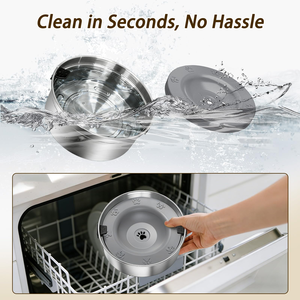 Distributeur d'eau pour chien en acier inoxydable grande capacité, bol flottant anti-déversement, matériau de qualité alimentaire, gamelle amovible pour animaux de compagnie - Product Image 6