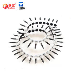 Alçı levha tavan vidalar düz kafa çapraz oluk alçıpan vidalar karbon çelik GB siyah plastik şerit colcolalçıpan vidalar - Product Image 3