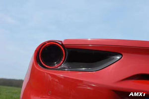 Cubierta de Fibra de Carbono para Parachoques Trasero, Cubierta para Faros Traseros, para Ferrari 488 GTB Spider 2015+ - Product Image 3