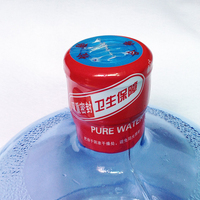Étiquette de sécurité thermoscellable en PVC pour bouteille d'eau de 5 gallons, vente en gros