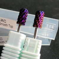 Prix de gros – Outils professionnels de qualité supérieure pour perceuse à ongles, forets en carbure de tungstène violet 3/32 " 4XC 5XC résistants