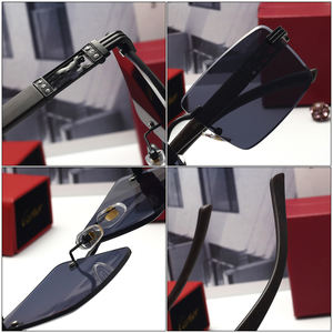 2025 di lusso di marca in metallo taglio diamante <span class=keywords><strong>occhiali</strong></span> <span class=keywords><strong>da</strong></span> <span class=keywords><strong>sole</strong></span> <span class=keywords><strong>da</strong></span> uomo di lusso senza montatura colore quadrato legno piccolo Frameless <span class=keywords><strong>occhiali</strong></span> <span class=keywords><strong>da</strong></span> <span class=keywords><strong>sole</strong></span> donna - Product Image 4