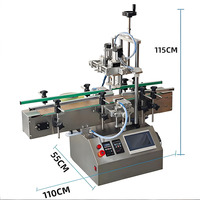 Petite machine de capsulage de bureau entièrement automatique, machine à visser les bouchons, machine de capsulage servo pour bouteilles en verre et PET
