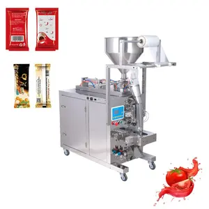 10-1000g Filling Sealing Packaging Food Beverage Honey Equipment Ketchup Sachet Sauce Liquid Packing Machine Plastic Packaging