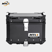 Nouvelle boîte arrière de moto en alliage d'aluminium 45L avec serrure, fabriquée à Chongqing, pour rénovation/amélioration