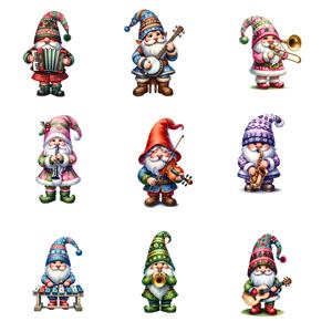 Autocollants vintage faits à la main créatifs pour la Saint-Valentin Gnome elfe arc-en-ciel étoile elfe autocollants décoratifs pour carnet de notes autocollants vintage - Product Image 4