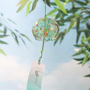 Carillons éoliens en verre <span class=keywords><strong>japonais</strong></span> bleu ciel faits à la main cloches attrape-soleil vitrail artisanat noël décors pour la maison écologique - Product Image 4