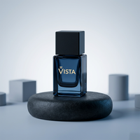 Flacon de parfum vide en verre carré classique de luxe de haute qualité avec pulvérisateur à pompe sérigraphié 30ml/100ml Design unique