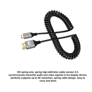 Câble audio vidéo <span class=keywords><strong>Mini</strong></span> <span class=keywords><strong>HDMI</strong></span> vers <span class=keywords><strong>HDMI</strong></span> <span class=keywords><strong>4K</strong></span> 60Hz, gaine en PVC flexible, torsadé mâle-mâle pour lecteur DVD de cinéma maison - Product Image 6