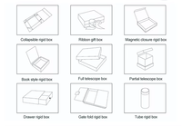 Boîte cadeau en carton rigide personnalisée par le fabricant avec fermeture magnétique et insert en satin pour cadeaux de luxe