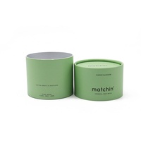 Caja Cilíndrica Personalizada Ecológica, de Grado Alimenticio, con Laminado Mate, Grabado en Relieve, Reciclable y Biodegradable para Polvo de Matcha, Gomitas y Pastillas