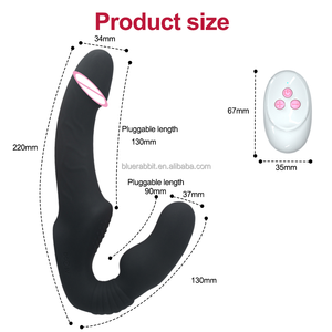Doppi <span class=keywords><strong>dildo</strong></span> lesbiche coppia vibratori all'ingrosso lesbiche giocattoli del sesso donne telecomando vibratori clitoride per lesbiche - Product Image 4