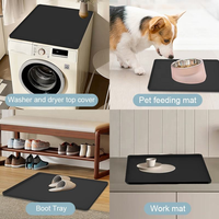Tapis en silicone portable personnalisé avec rebord surélevé, antidérapant, anti-poussière, étanche, bac de récupération des condensats
